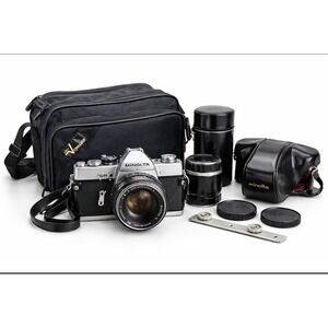 Minolta SR-7‎ 35mm SLR Film Camera w/ Rokkor-PF 58mm f/1.4 Lens